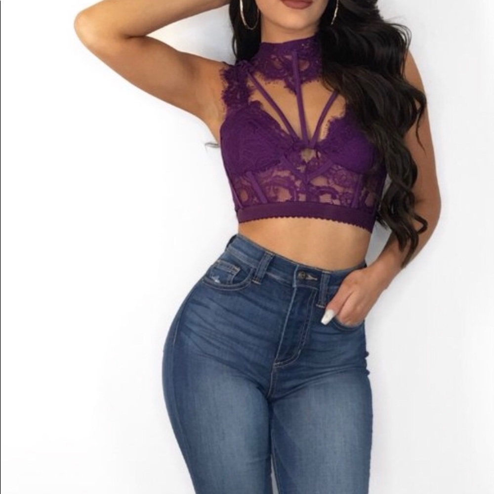 Purple Crop Top